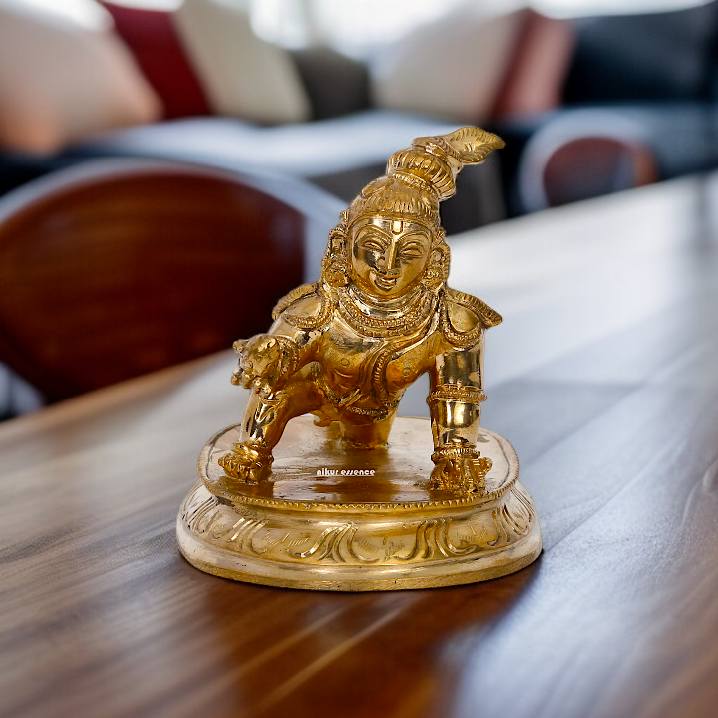 Panchaloha Laddoo Gopal Krishna idol - 4 Inches Nikuressence