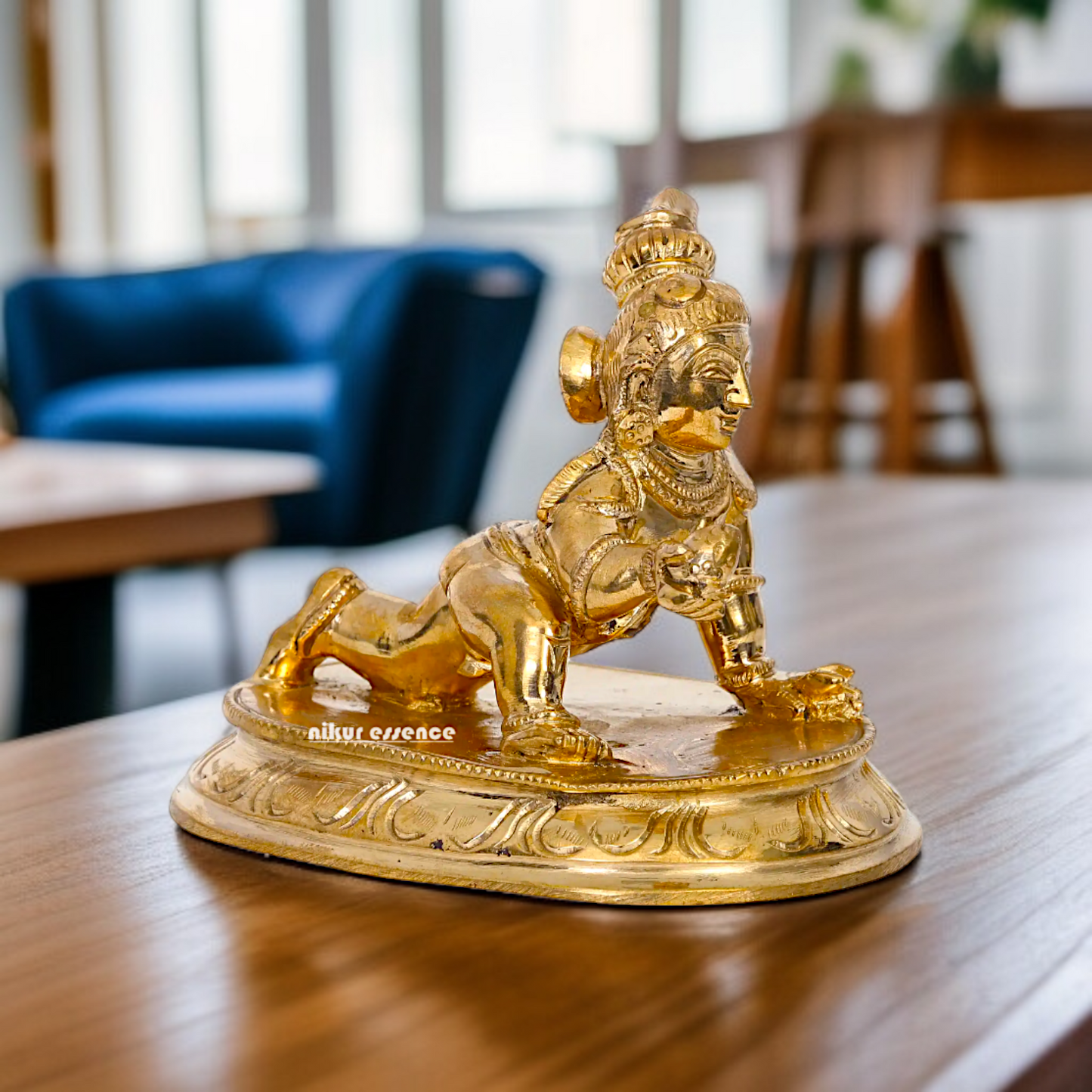 Panchaloha Laddoo Gopal Krishna idol - 4 Inches Nikuressence