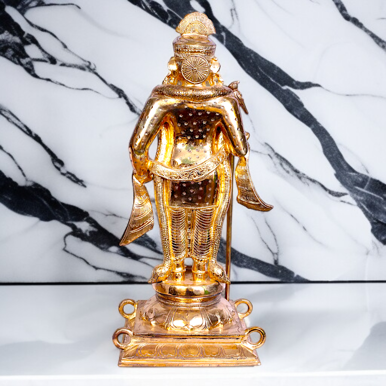 Panchaloha Kartikeya Murugan standing idol - 24 Inches Nikuressence