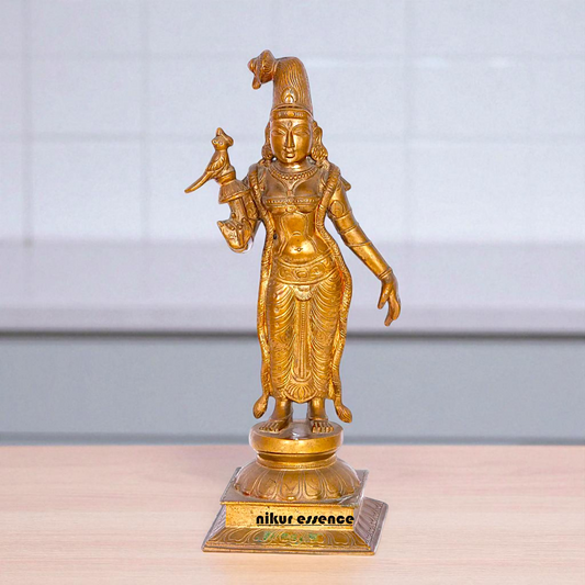 Panchaloha Andal standing idol - 16 Inches Nikuressence