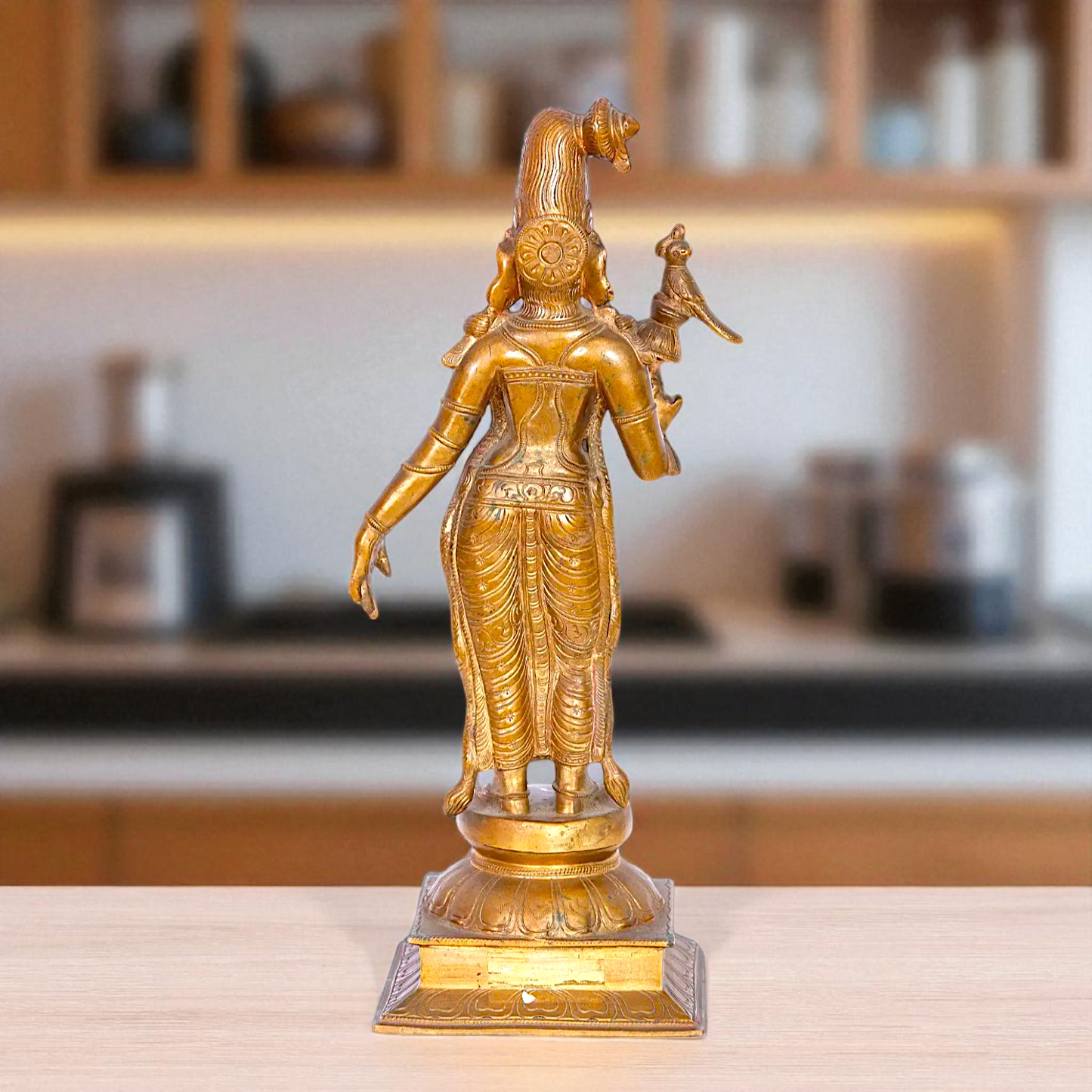 Panchaloha Andal standing idol - 16 Inches Nikuressence