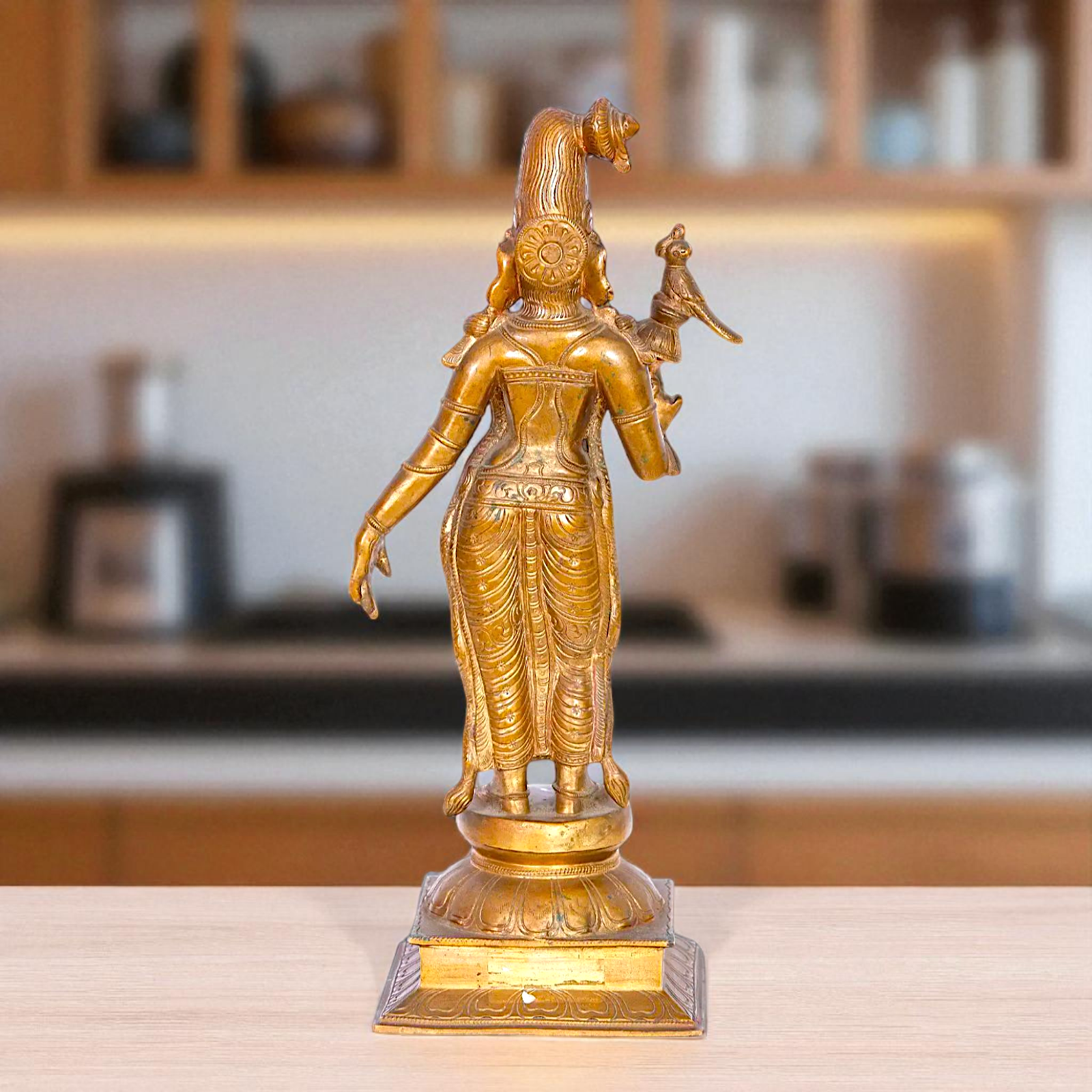 Panchaloha Andal standing idol - 16 Inches Nikuressence