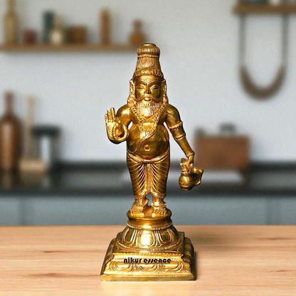 Rishi Guru Agastya Muni Blessing Panchaloha idol - 9 Inches Nikuressence
