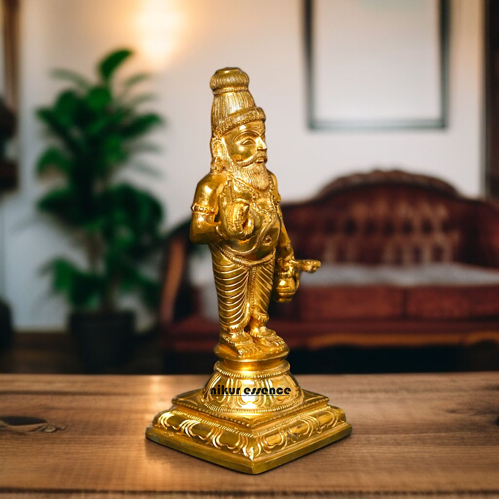 Rishi Guru Agastya Muni Blessing Panchaloha idol - 9 Inches Nikuressence