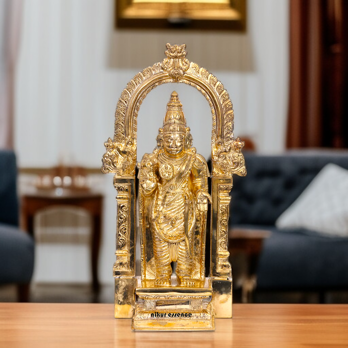 Panchaloha Vishnu Bhagwan Avtar Blessing idol - 15 Inches Nikuressence