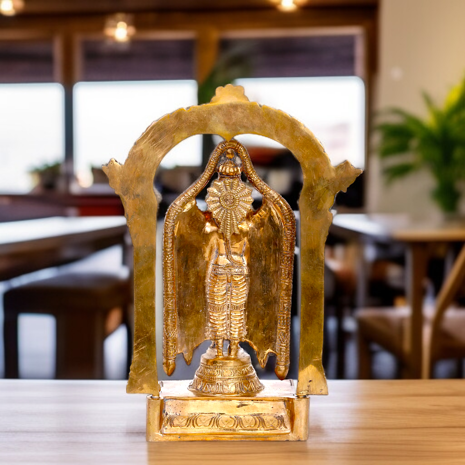 Panchaloha Tirupati Balaji Blessing standing idol - 10 Inches Nikuressence