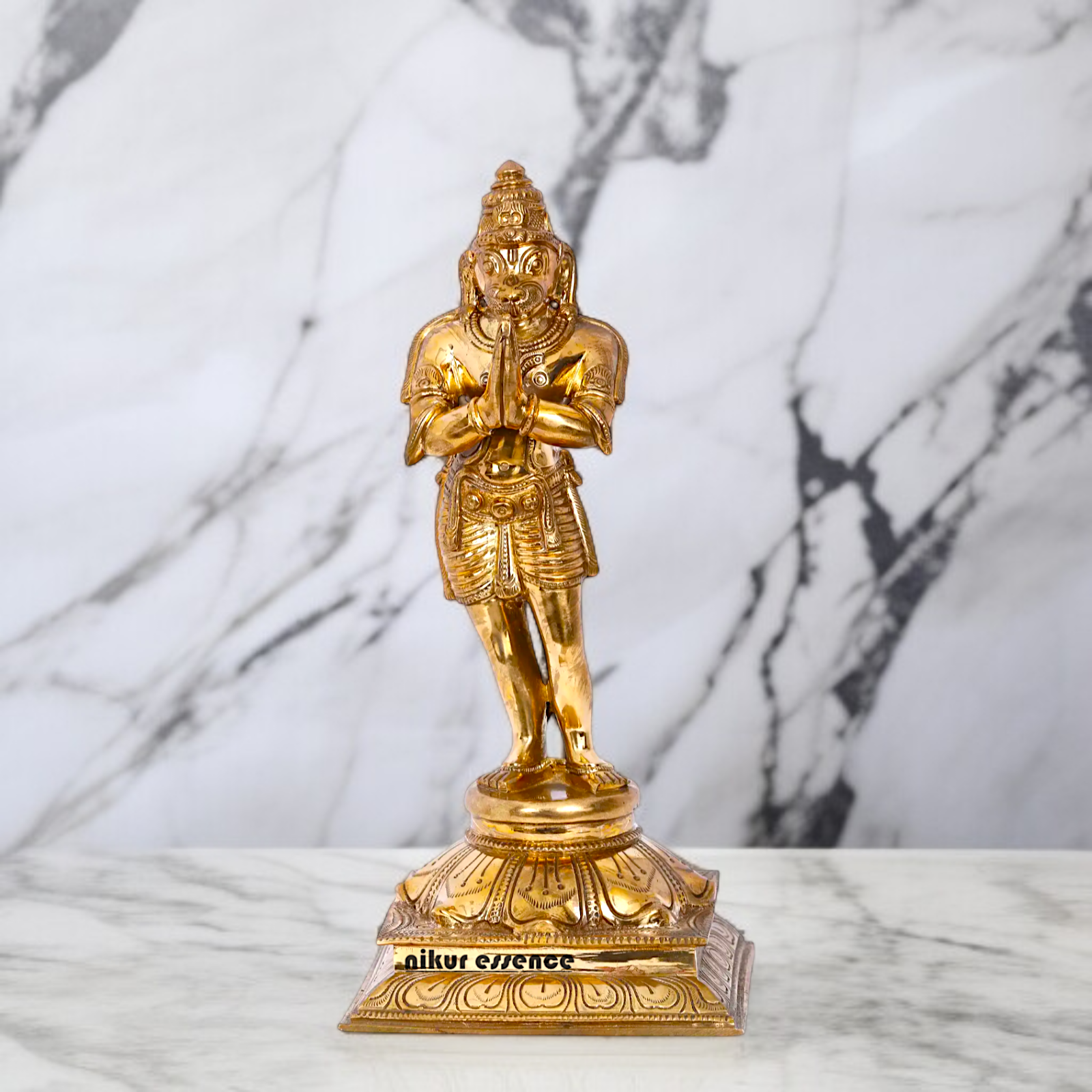 Panchaloha Hanuman ji Monkey God statue - 12 inches Nikuressence