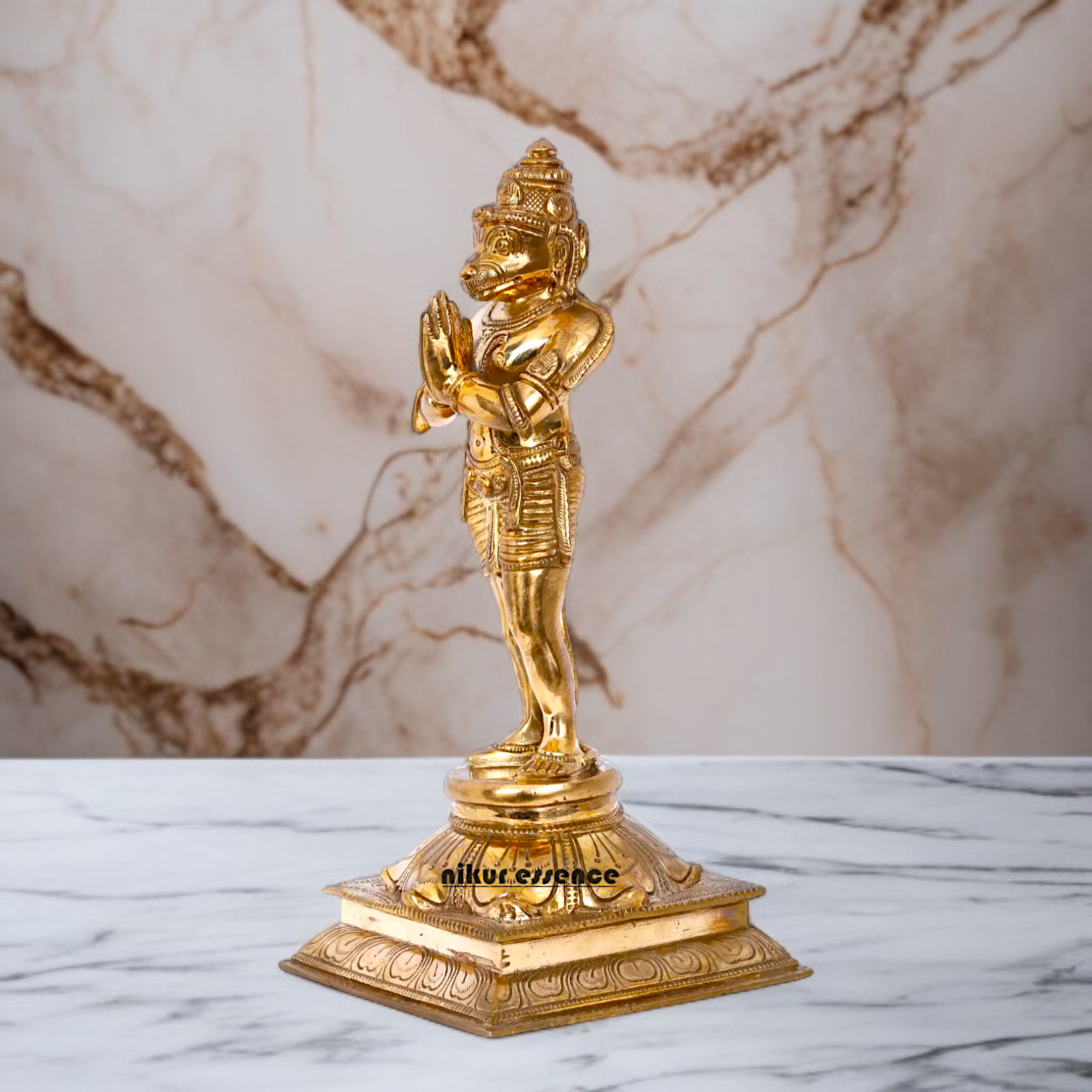 Panchaloha Hanuman ji Monkey God statue - 12 inches Nikuressence