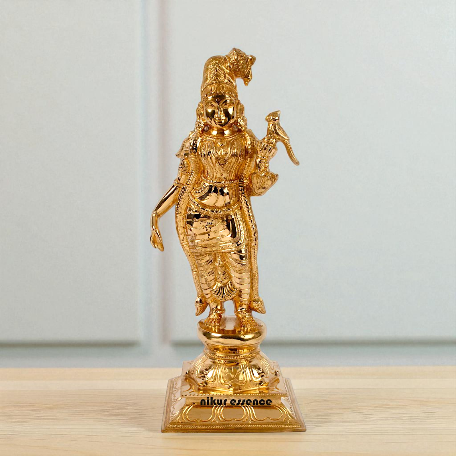 Panchaloha Andal Devi standing Idol - 15 inches Nikuressence