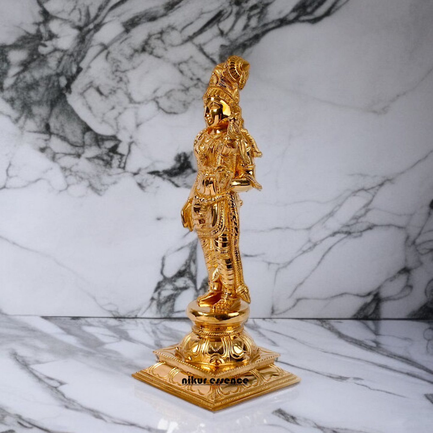 Panchaloha Andal Devi standing Idol - 15 inches Nikuressence