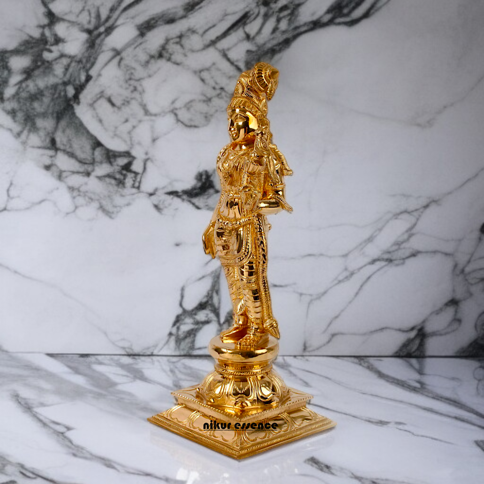 Panchaloha Andal Devi standing Idol - 15 inches Nikuressence