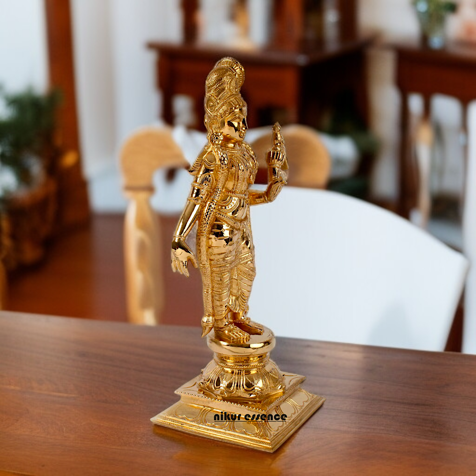 Panchaloha Andal Devi standing Idol - 15 inches Nikuressence
