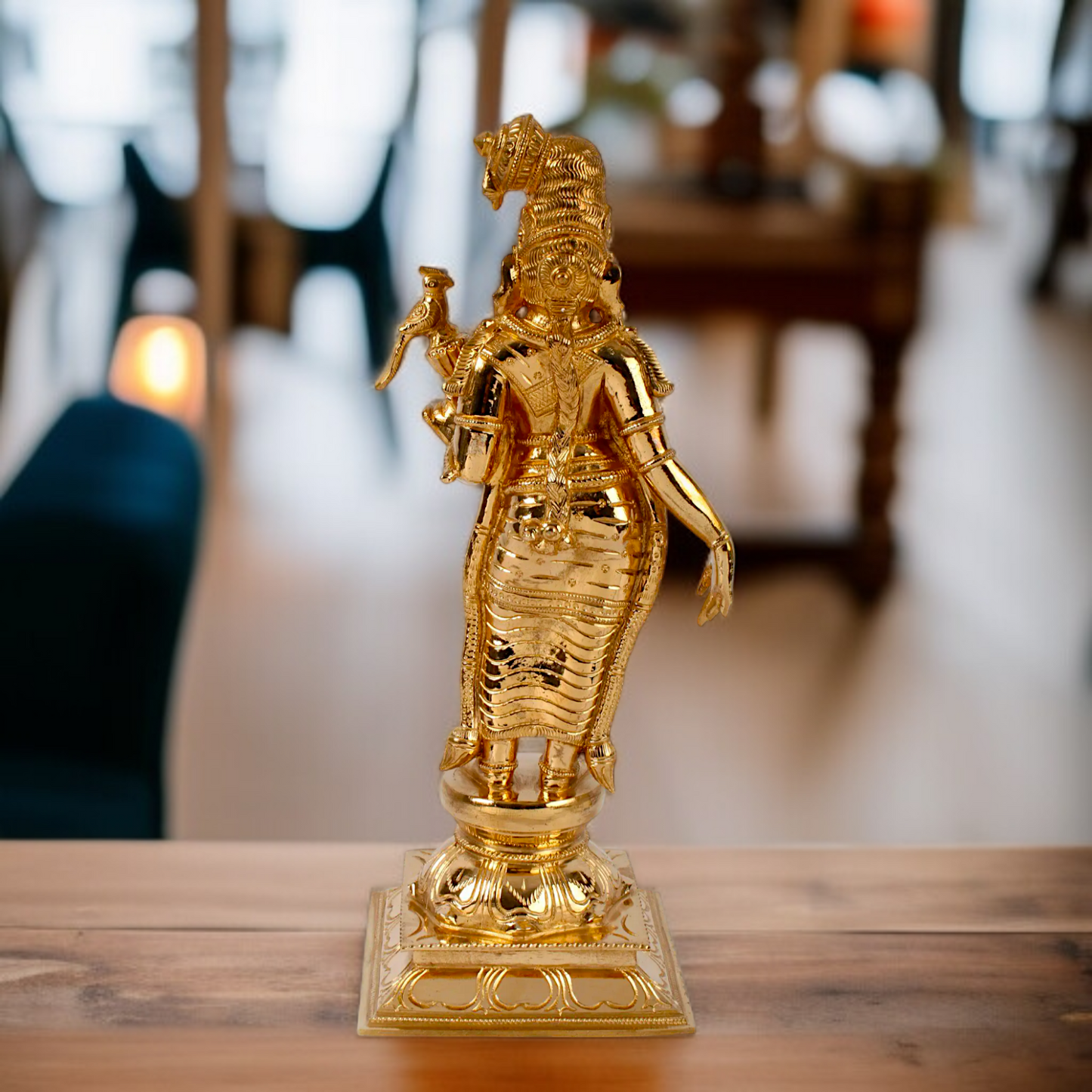 Panchaloha Andal Devi standing Idol - 15 inches Nikuressence