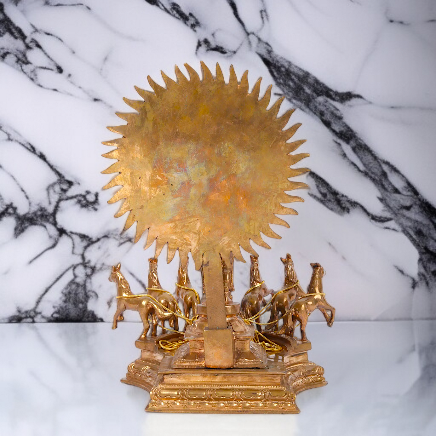 Panchaloha Surya Vishnu Swami with Rath idol - 1 Feet Nikuressence