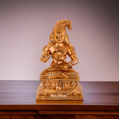 Panchaloha Saint Nammalvar Blessing seated idol - 4 Inches Nikuressence