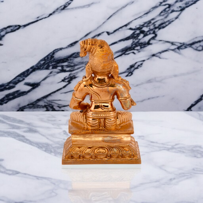 Panchaloha Saint Nammalvar Blessing seated idol - 4 Inches Nikuressence