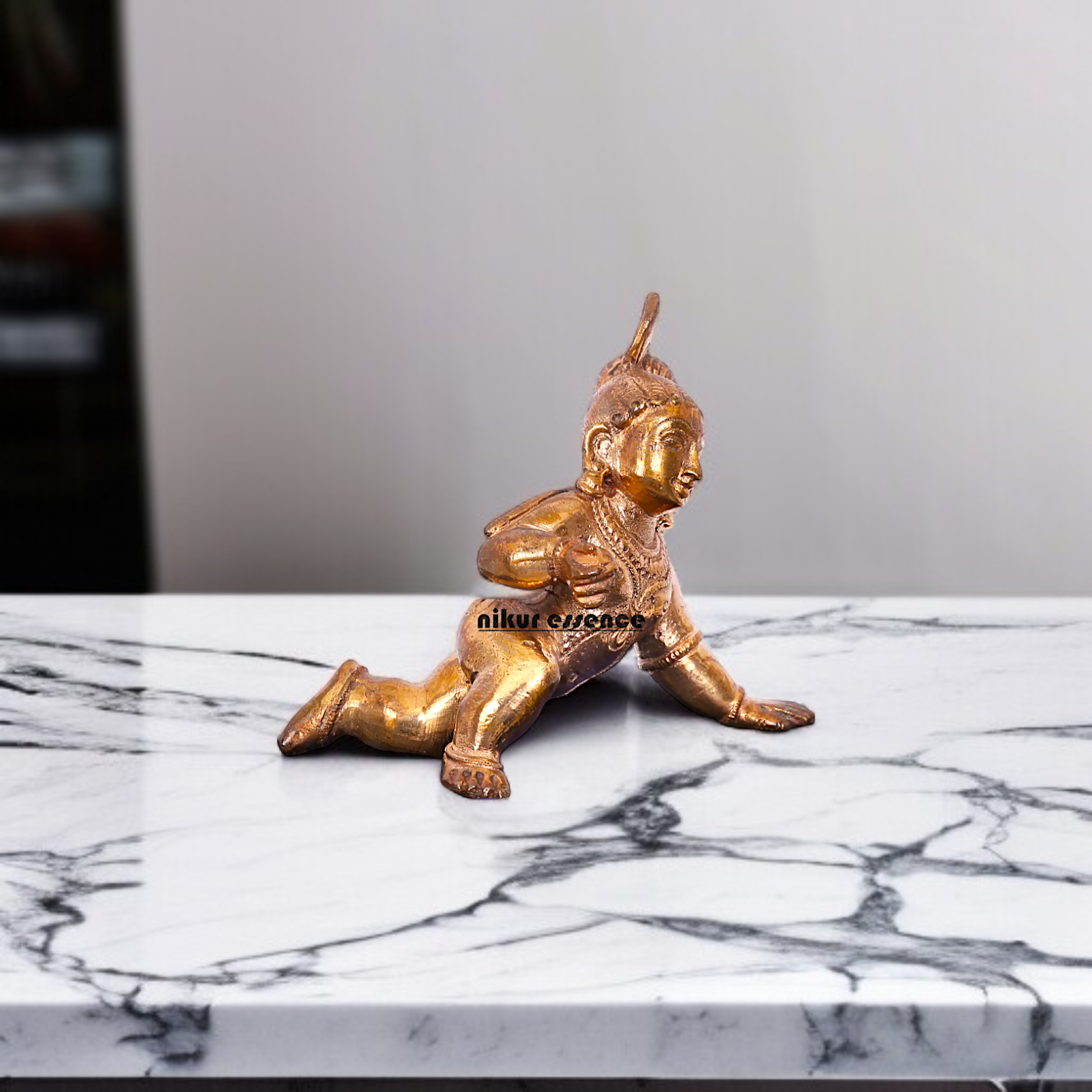 Krishna laddoo Gopal Panchaloha idol - 2 Inches Nikuressence