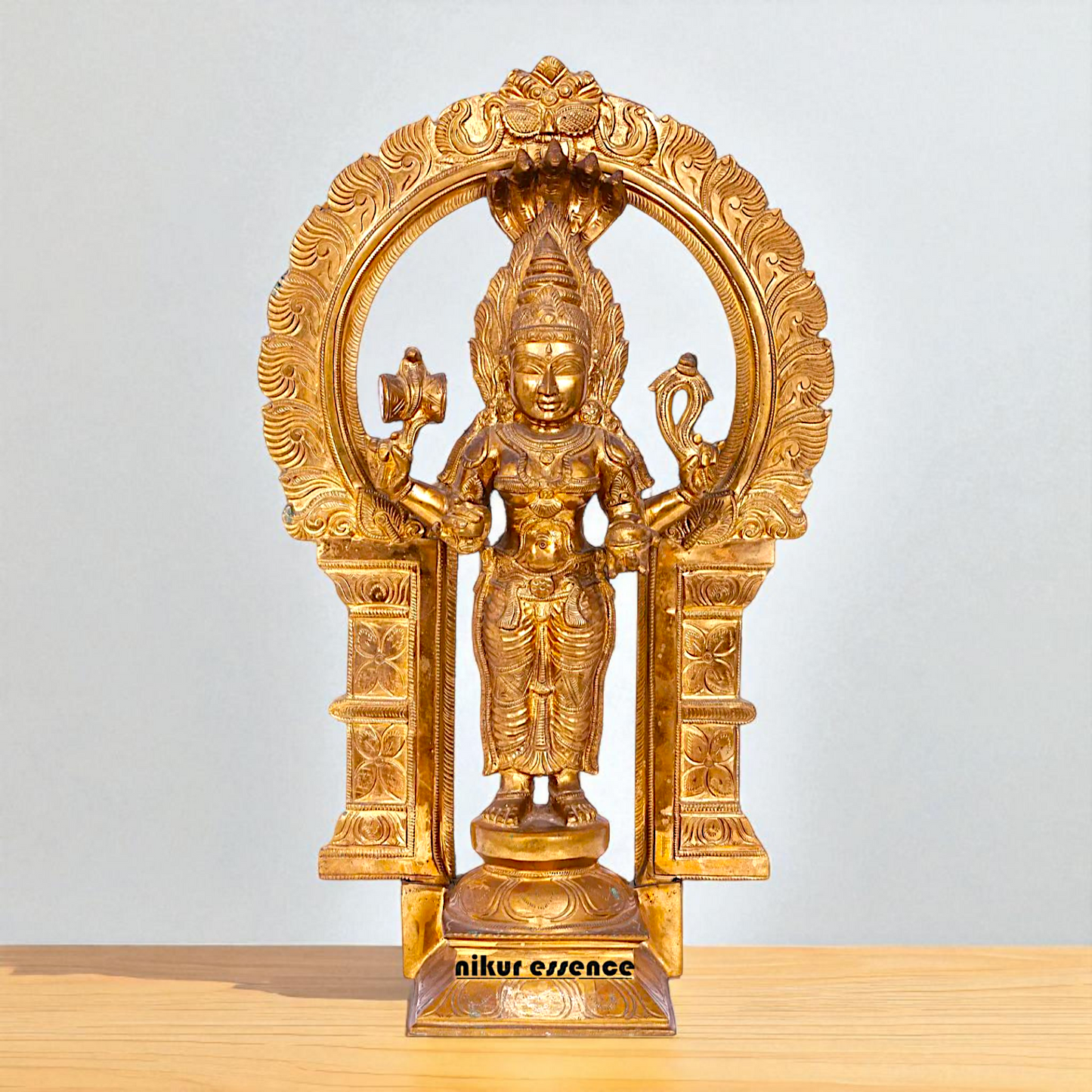 Goddess Mariamman Devi Blessing with Four Armed Panchaloha statue - 22 Inches Nikuressence