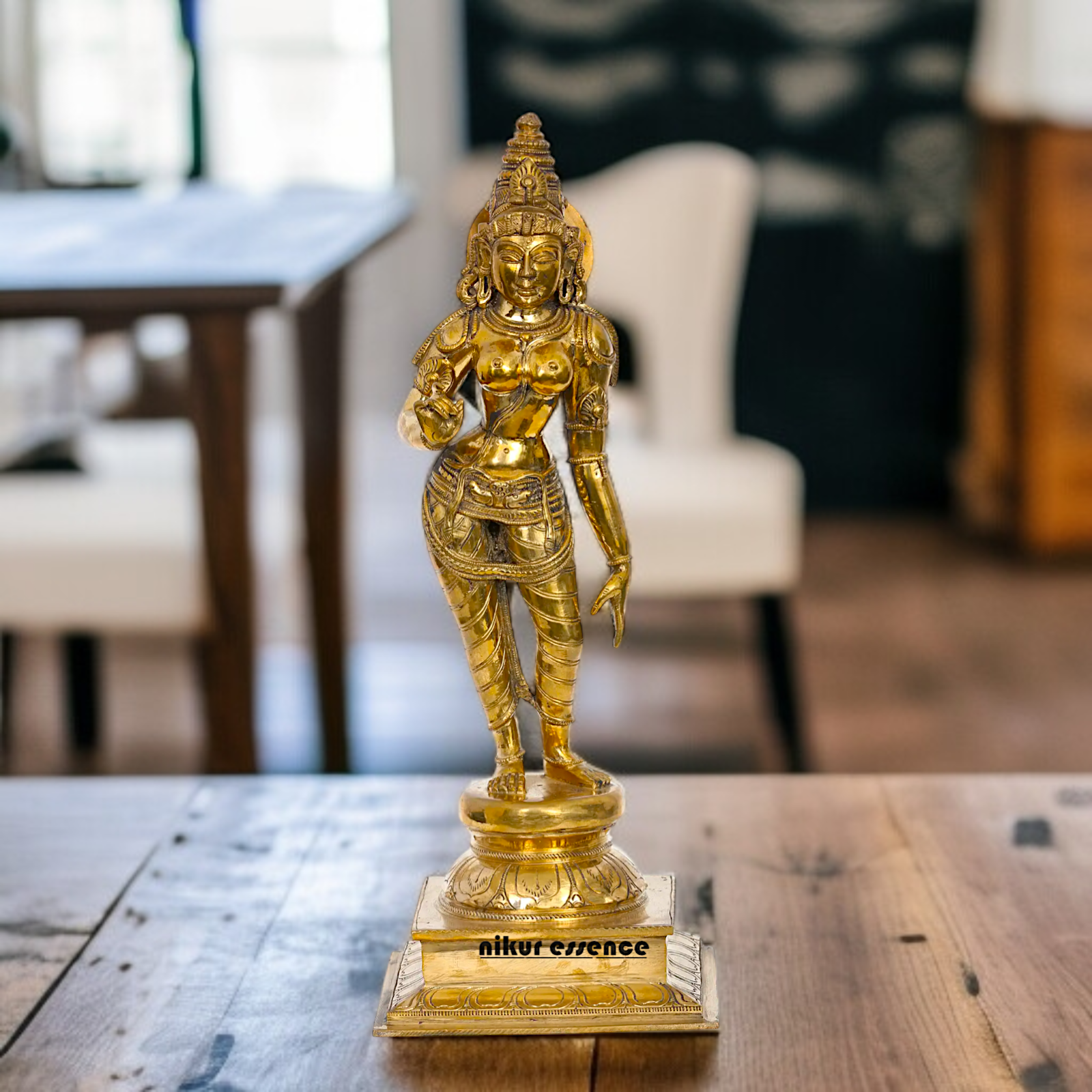 Panchaloha Sivagami Devi Blessing standing Idol- 16 Inches Nikuressence