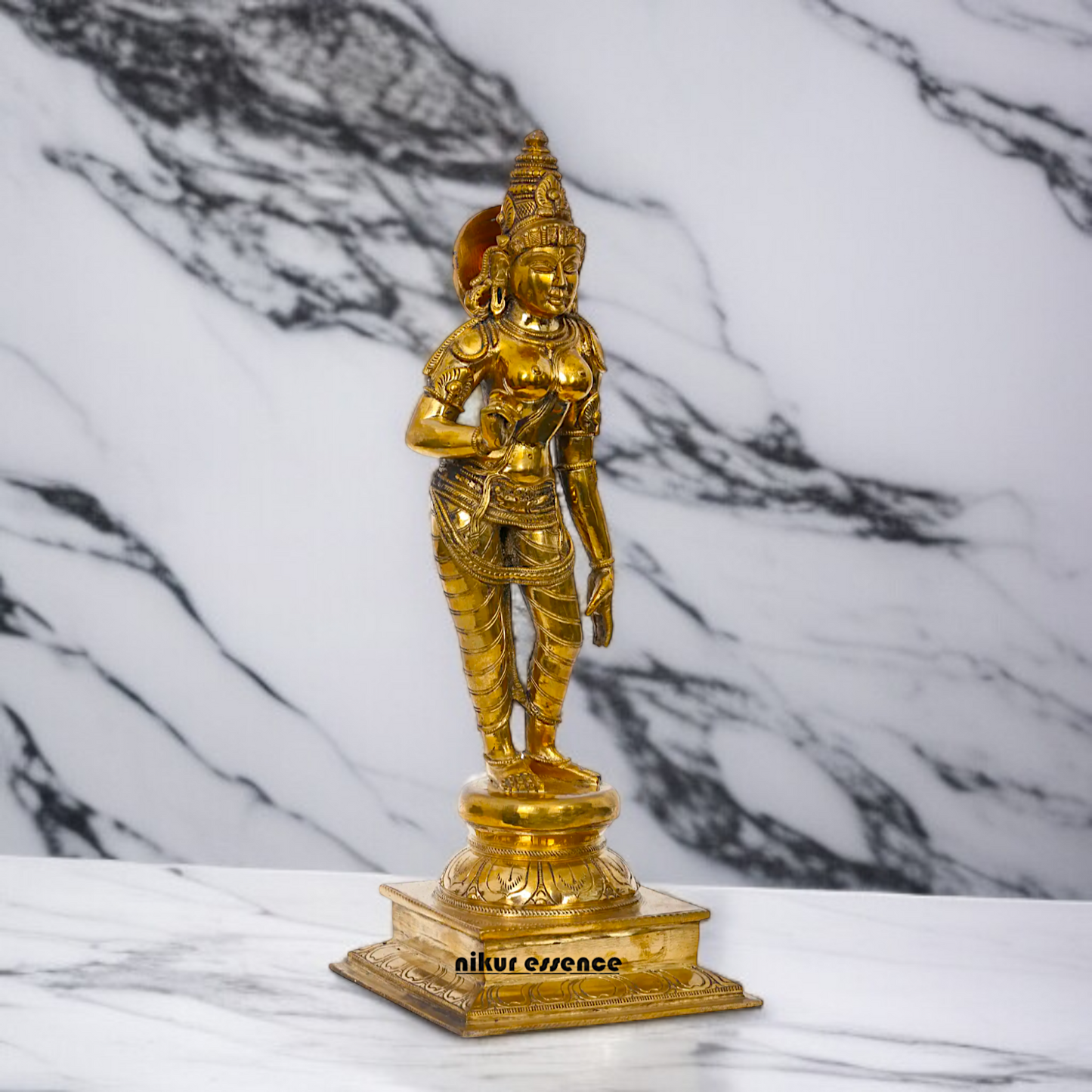 Panchaloha Sivagami Devi Blessing standing Idol- 16 Inches Nikuressence