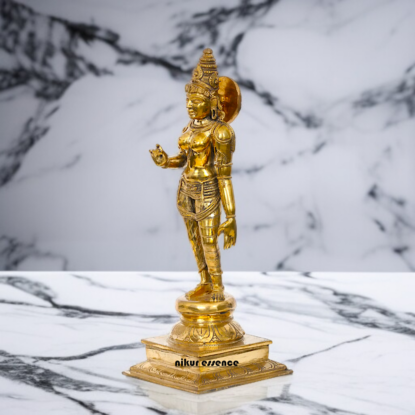 Panchaloha Sivagami Devi Blessing standing Idol- 16 Inches Nikuressence