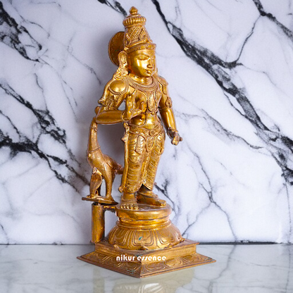 Panchaloha Murugan Kartikeya Blessing with peacock Idol- 27 Inches Nikuressence