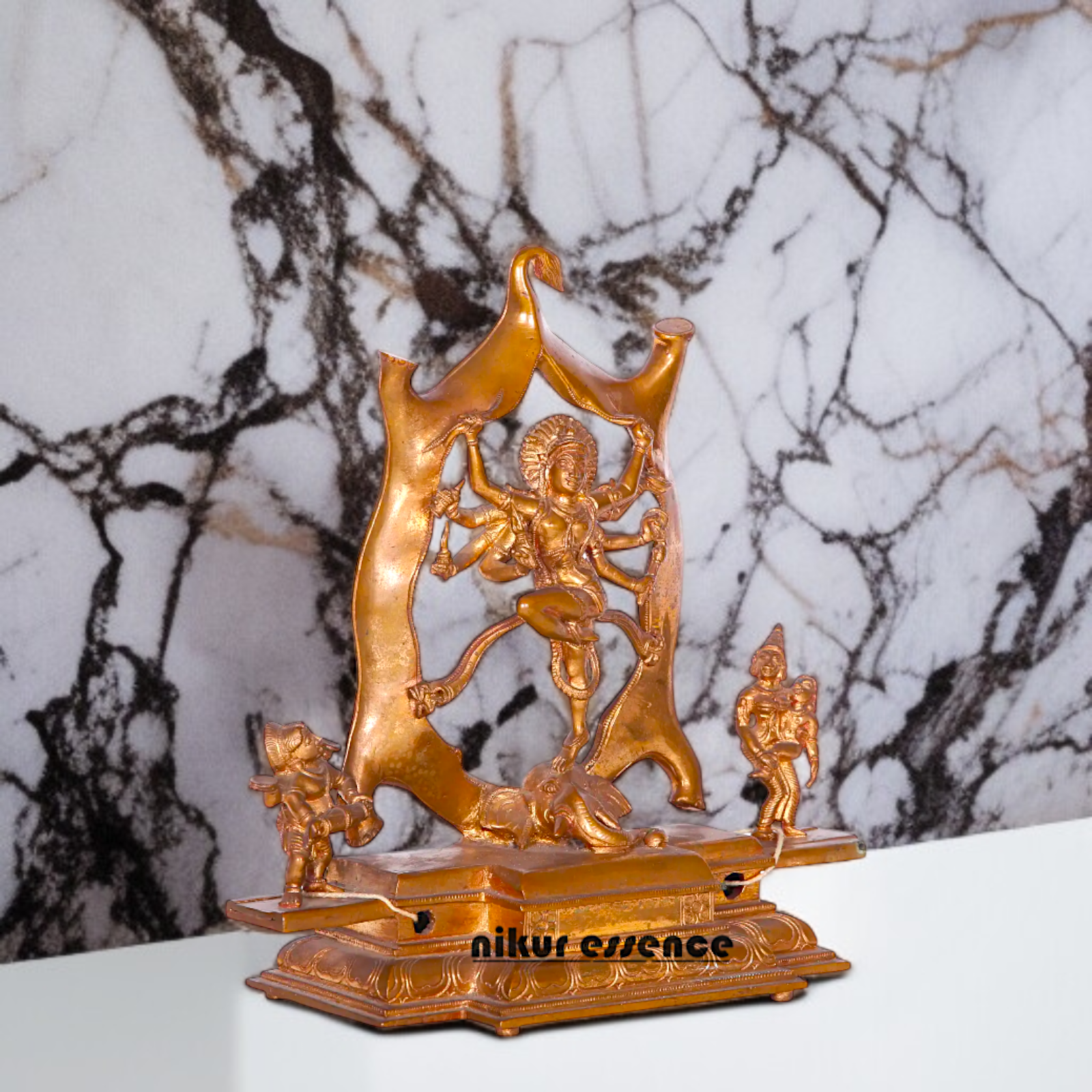 Goddess Gaja samhara Kali maa Panchaloha Idol- 10 Inches Nikuressence