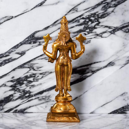 Panchaloha Dhanvantari Vishnu standing statue - 15 Inches Nikuressence
