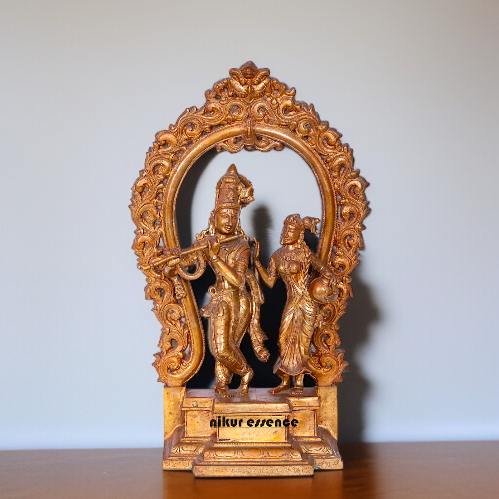 Panchaloha Radha Krishna standing Beautiful idol - 18 Inches Nikuressence