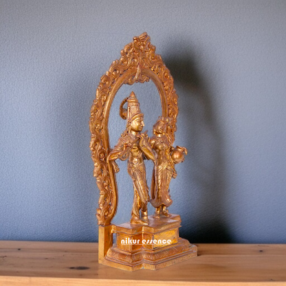 Panchaloha Radha Krishna standing Beautiful idol - 18 Inches Nikuressence