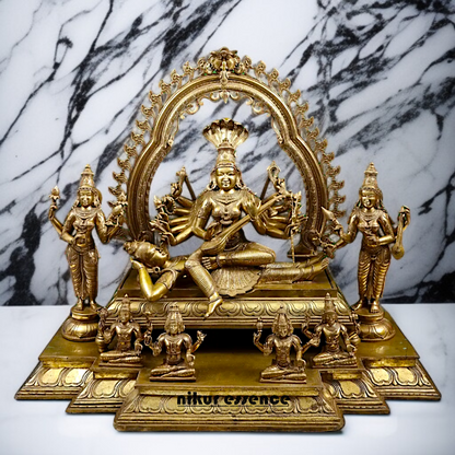 Goddess Sri Maha Shodashi Blessing seated Big idol - 36 Inches Nikuressence