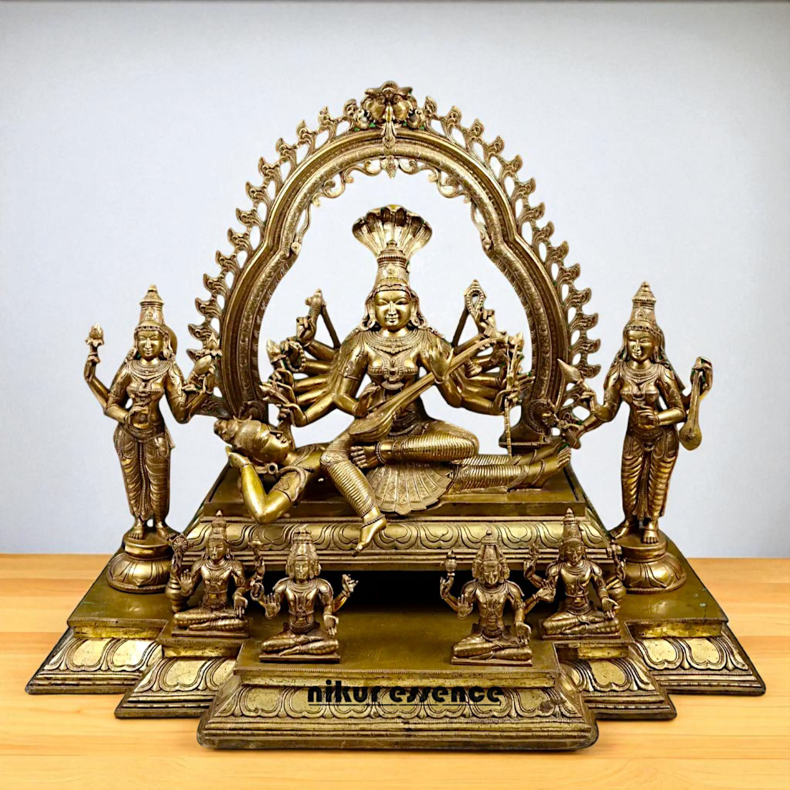 Goddess Sri Maha Shodashi Blessing seated Big idol - 36 Inches Nikuressence