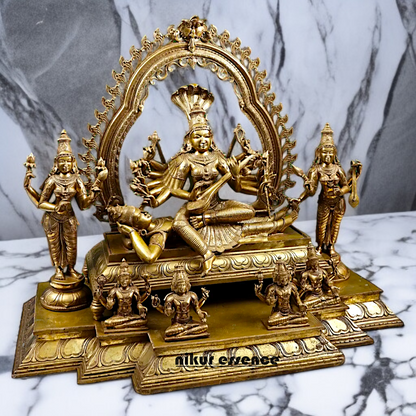 Goddess Sri Maha Shodashi Blessing seated Big idol - 36 Inches Nikuressence