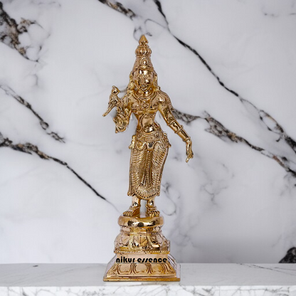 Goddess Meenakshi Devi Panchaloha idol - 12 Inches Nikuressence