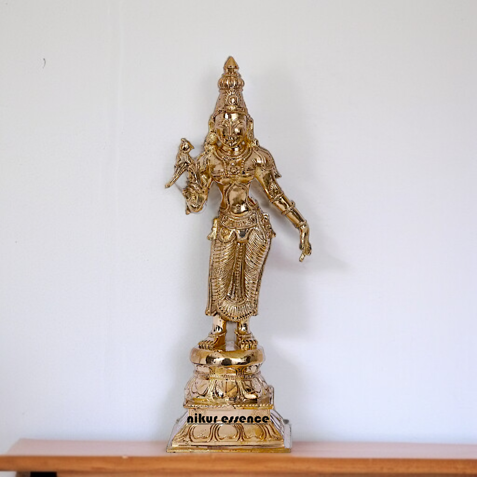 Goddess Meenakshi Devi Panchaloha idol - 12 Inches Nikuressence