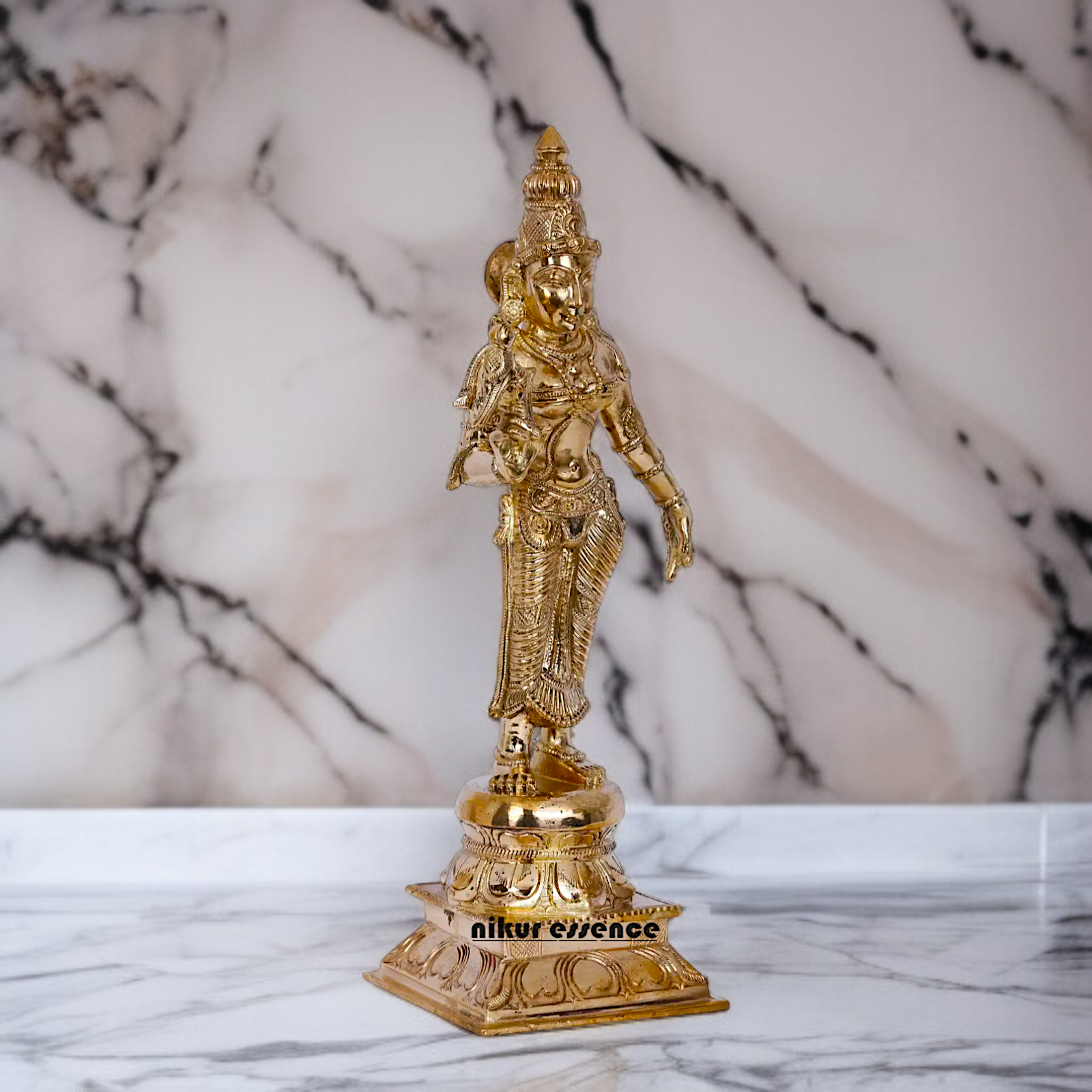 Goddess Meenakshi Devi Panchaloha idol - 12 Inches Nikuressence