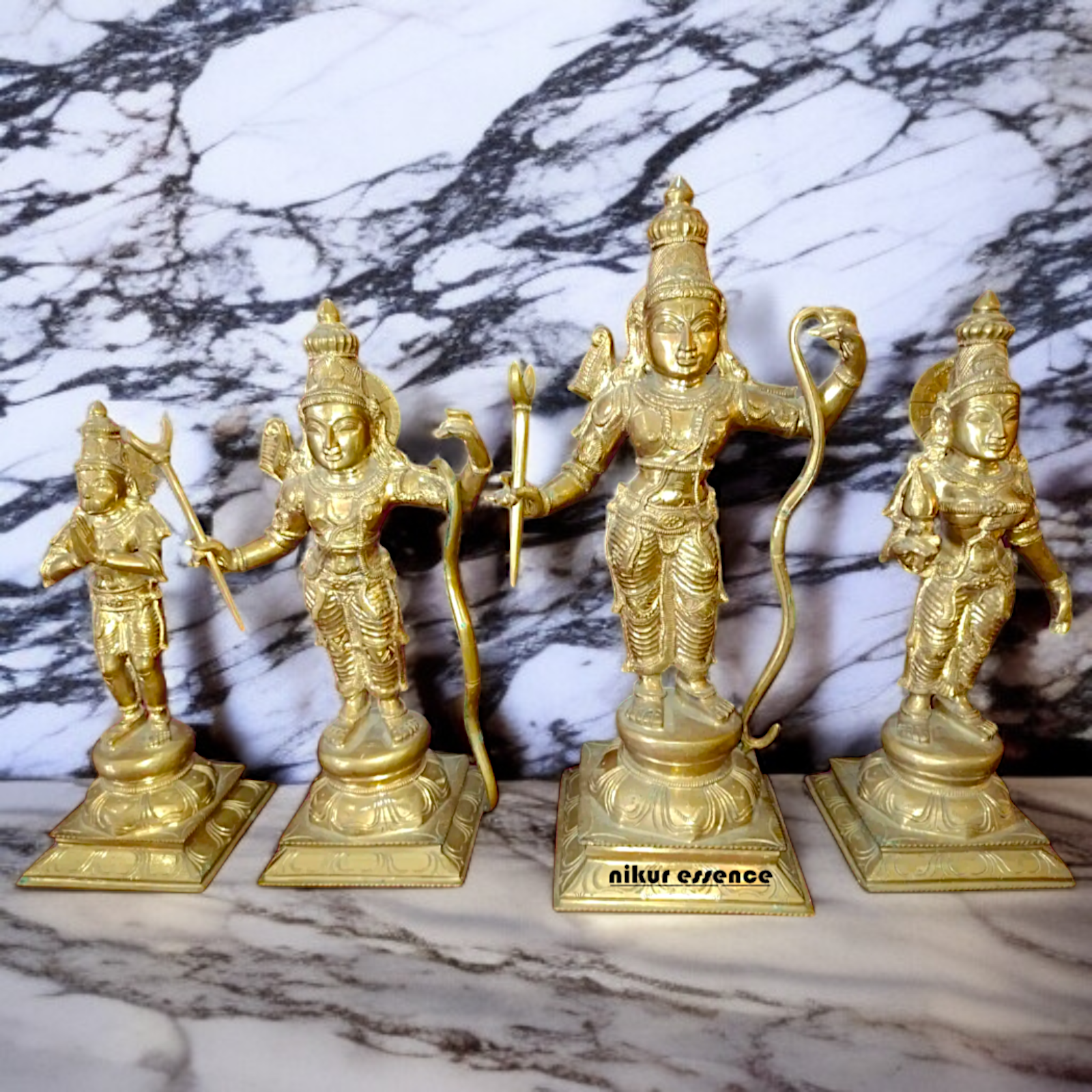 Parivar darbar set Panchaloha Pooja idol- 18 Inches Nikuressence