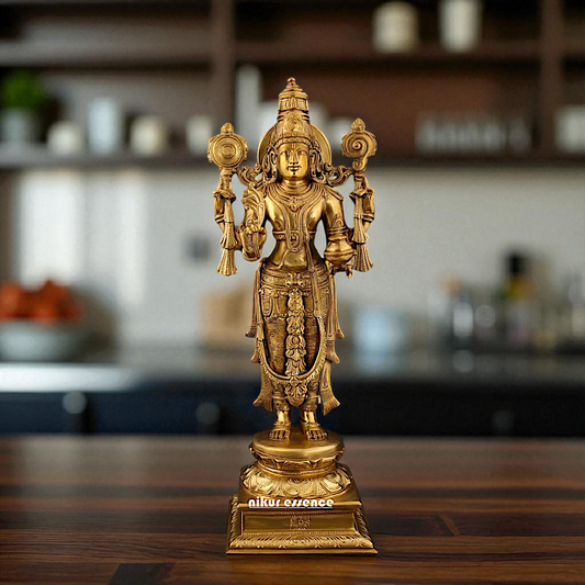 Dhanvantari Swamy Panchaloha idol - 14 Inches Nikuressence
