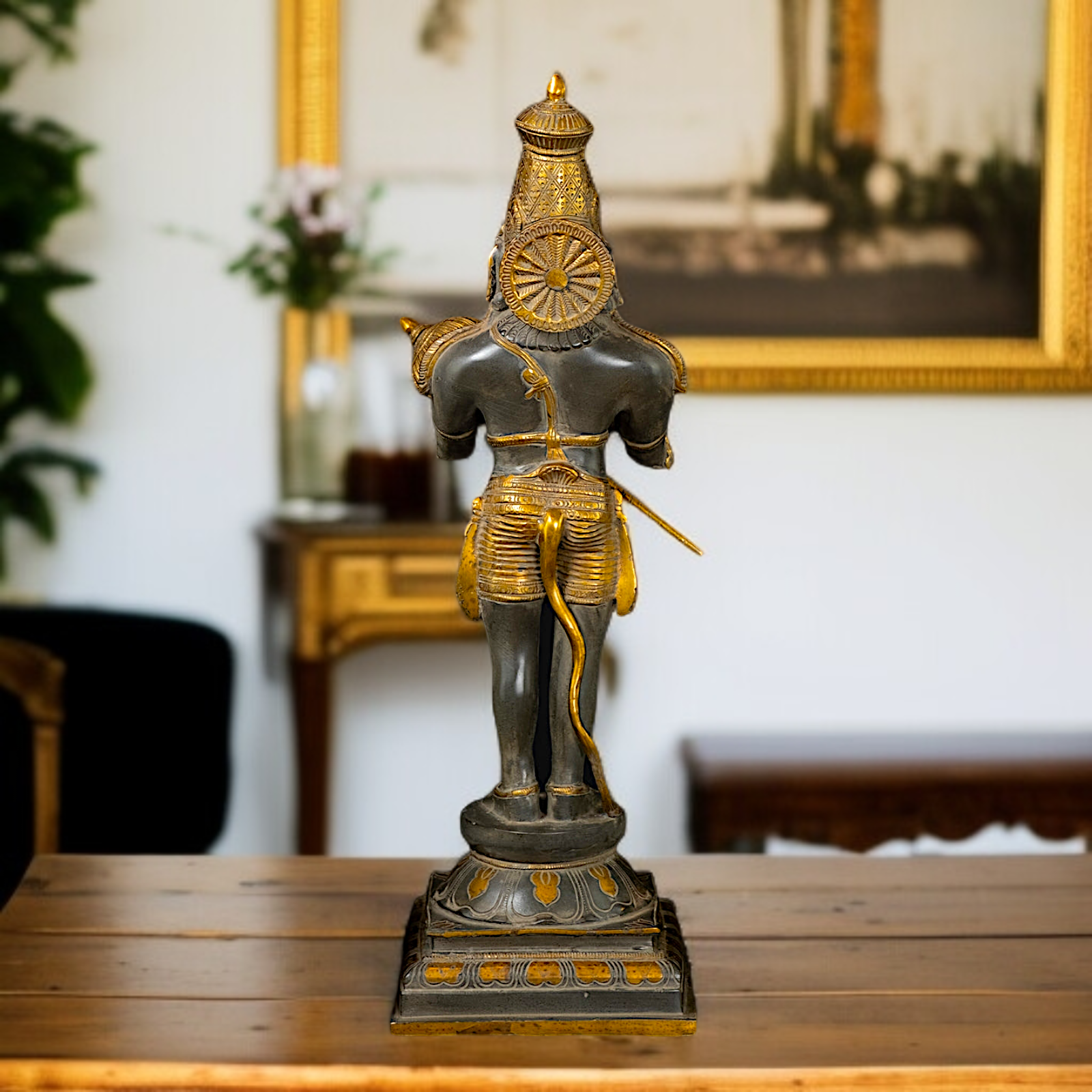 Hanuman standing with Gada Brass statue - 23 Inches Nikuressence