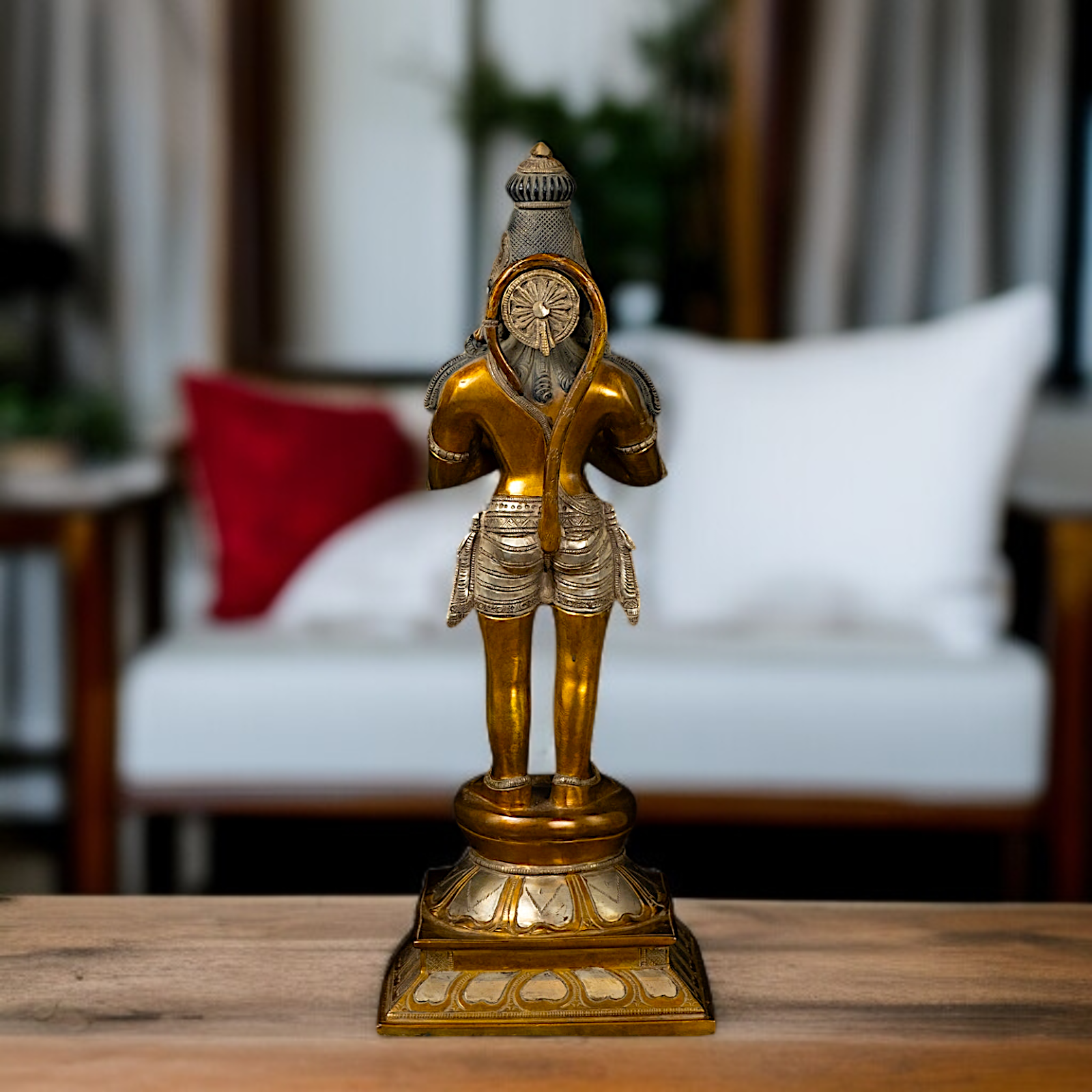 Online Hanuman ji namaskar standing Brass idol - 16 Inches Nikuressence