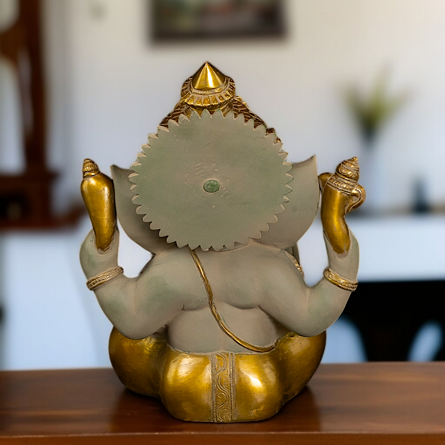 Brass Ganesha Blessing statue - 1 Feet Nikuressence