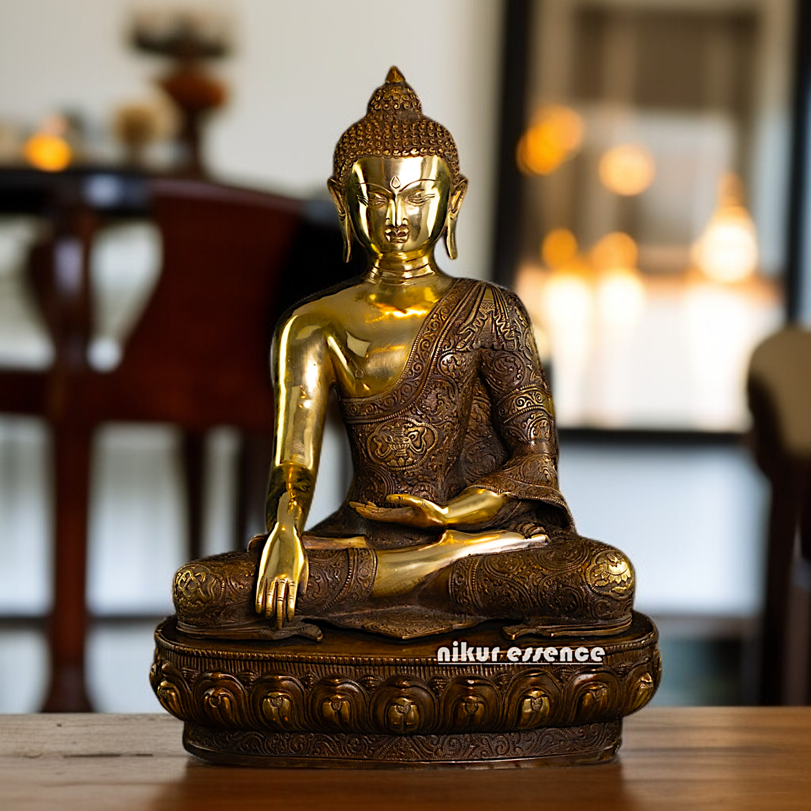 Buy Buddha Brass meditation seated - 21 Inches Nikuressence