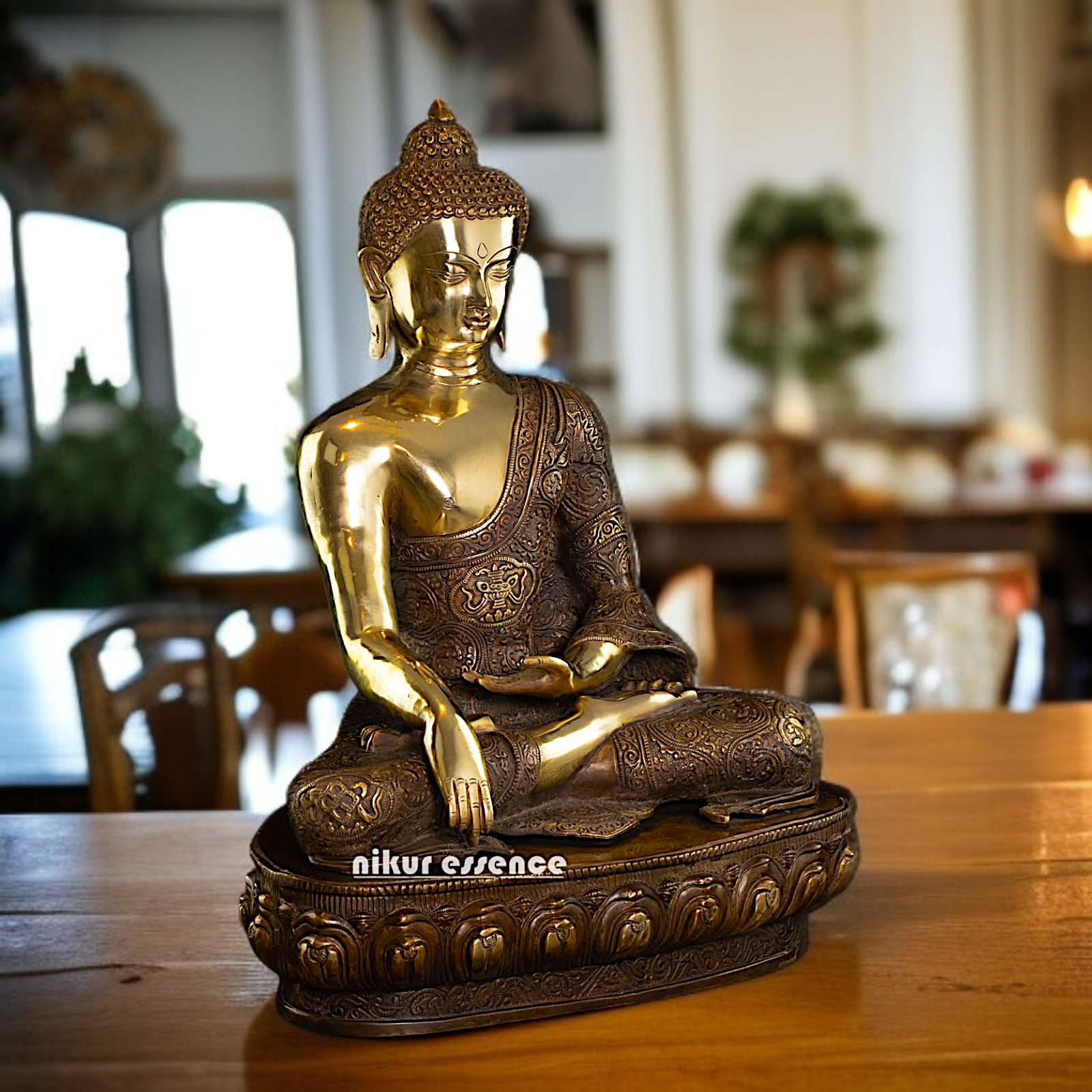 Buy Buddha Brass meditation seated - 21 Inches Nikuressence