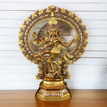 Large Nataraja Shiva Tandav Brass idol - 30 Inches Nikuressence