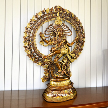 Large Nataraja Shiva Tandav Brass idol - 30 Inches Nikuressence