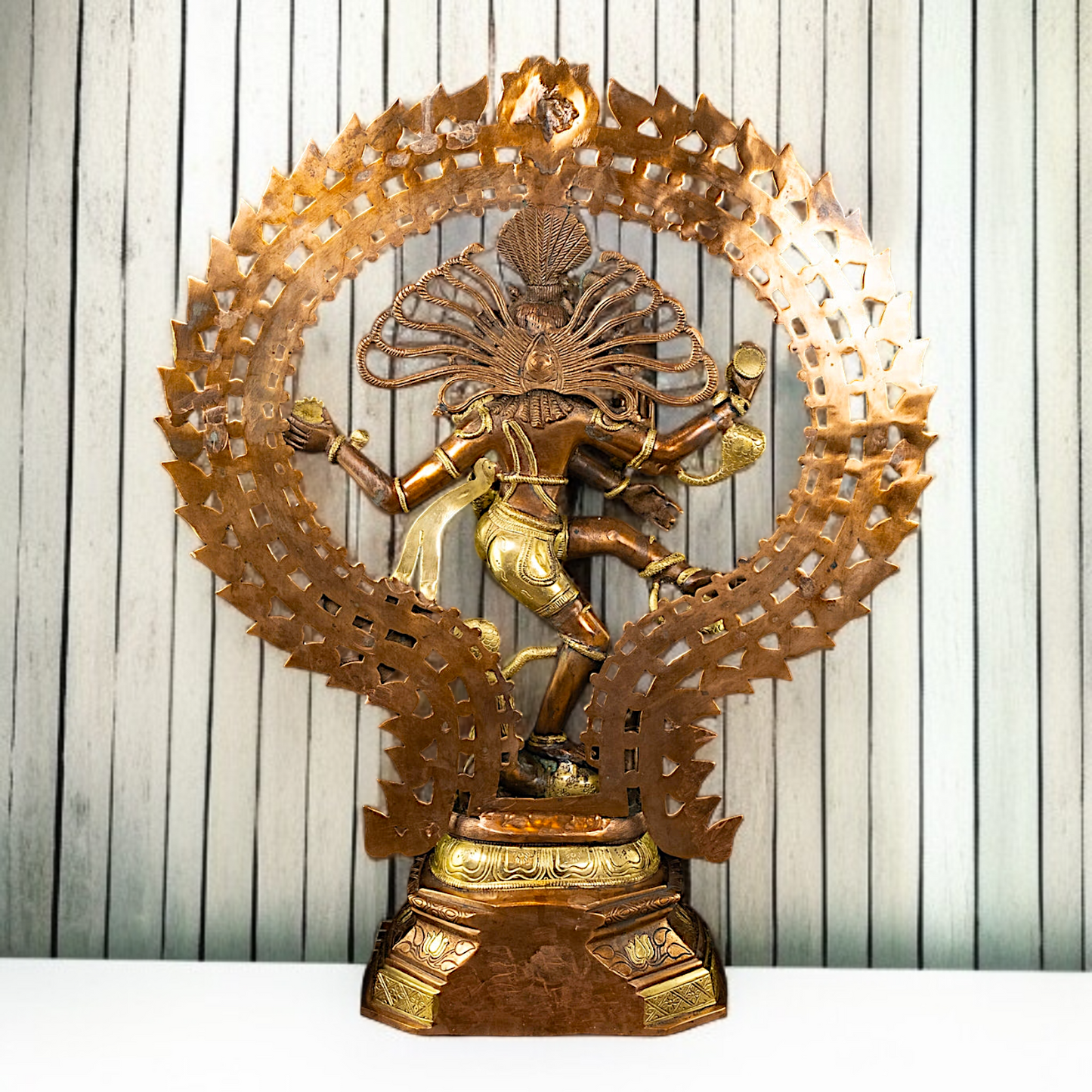 Large Nataraja Shiva Tandav Brass idol - 30 Inches Nikuressence