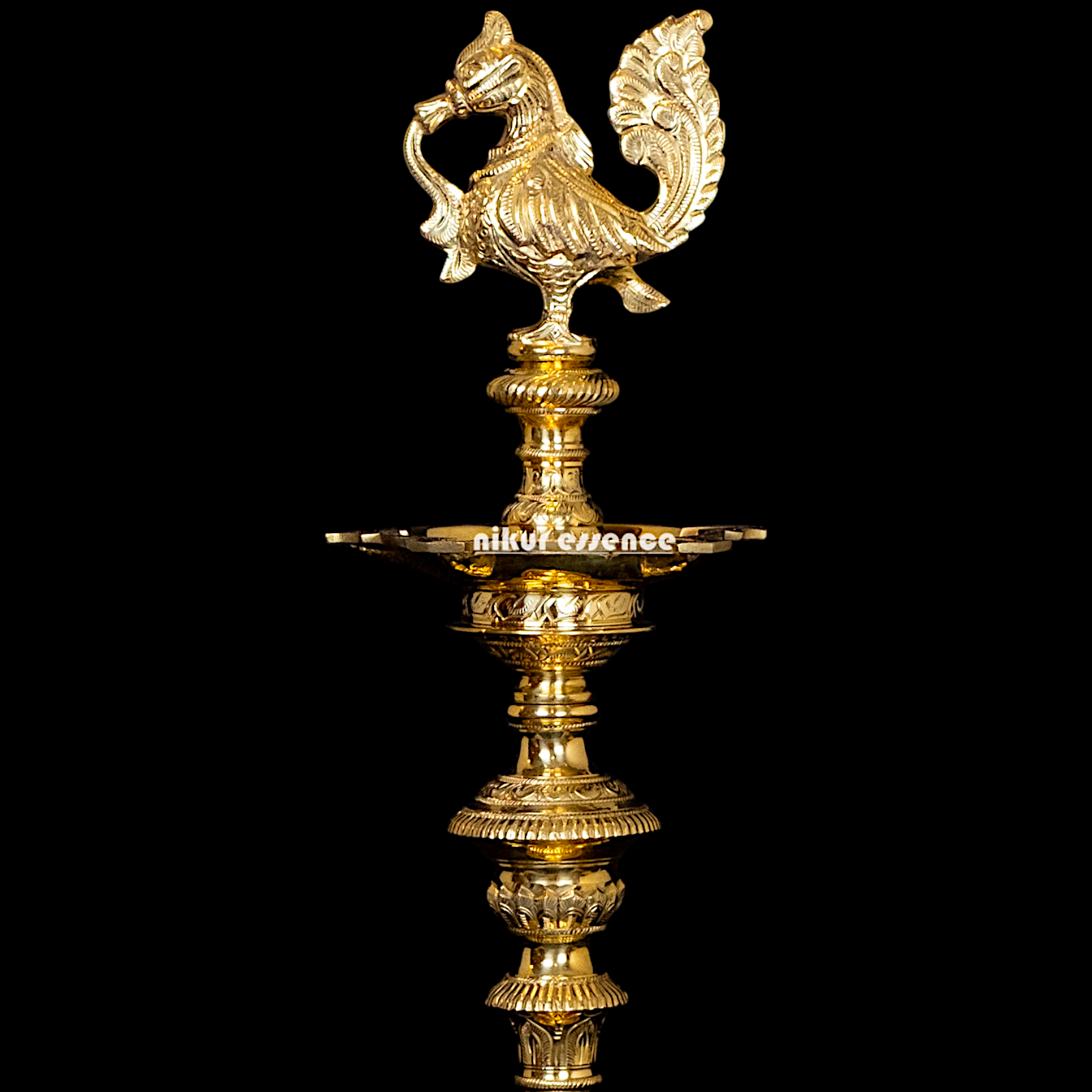 Pure Brass Pair Bird Diya lamp Large - 2 Feet Nikuressence
