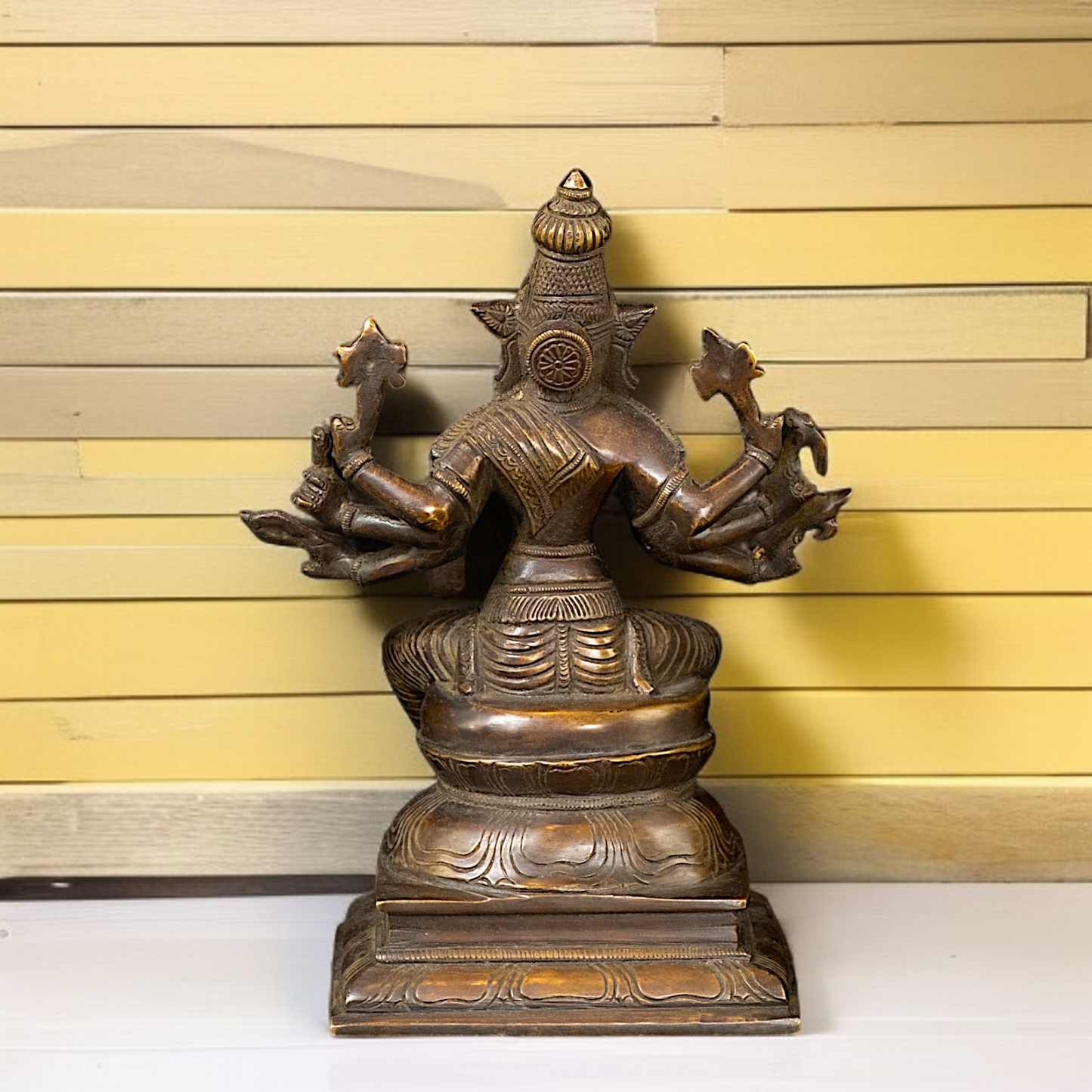 Brass varahi Amman seated idol - 9.75 Inches Nikuressence