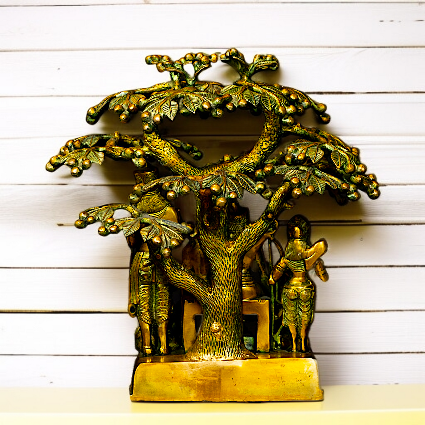Brass Ram Darbar Parivar with Tree idol - 18 Inches Nikuressence