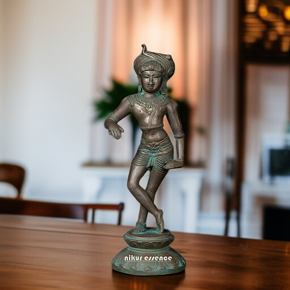 Brass Rishabhadeva Shiva standing idol - 11 Inches Nikuressence